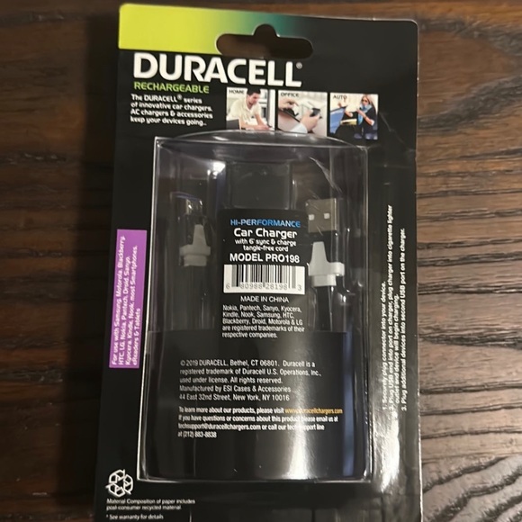 Duracell Rechargeable Hi-Performance Car Charger - Picture 2 of 2